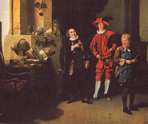 Johann Zoffany David Garrick as Abel Drugger in Jonson's The Alchemist oil painting image
